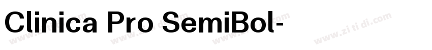 Clinica Pro SemiBol字体转换 Clinica Pro SemiBol字体转换